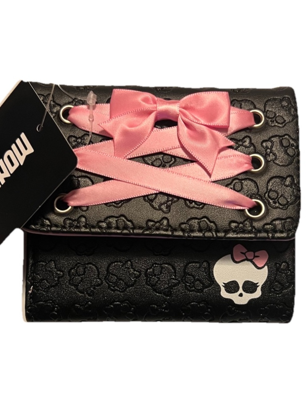 Monster High Skullete Lace-Up Wallet
